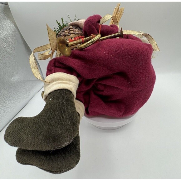 Vintage Father Christmas Santa Claus Shelf Sitter Handmade - Picture 8 of 10